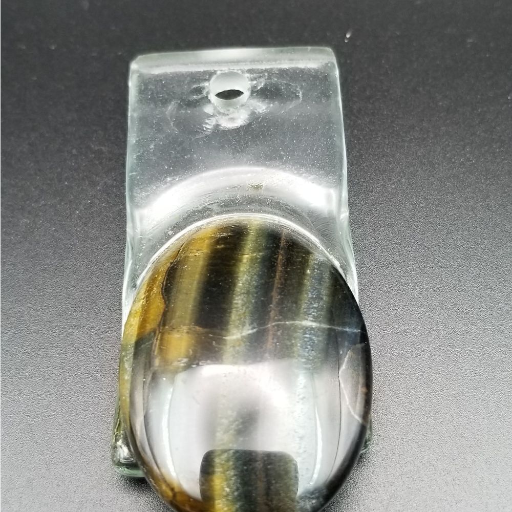 Brutalist handcraft art necklace pendant. P125